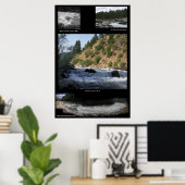 いくつかのホワイトウォーター写真 ポスター (ホームオフィス)