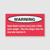 いくつかのボスティックNCノースカロライナ女性冷蔵庫用マグネット (正面)