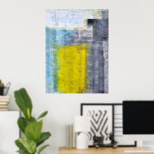 「いくつかのモダン正方形」抽象芸術アートのポスター ポスター (ホームオフィス)