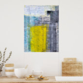 「いくつかのモダン正方形」抽象芸術アートのポスター ポスター (キッチン)