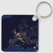 いくつかのヨーロッパおよび北欧の都市の都市の照明。 キーホルダー (裏面)