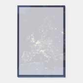 いくつかのヨーロッパおよび北欧の都市の都市の照明。 ポストイット (正面)