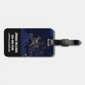 いくつかのヨーロッパおよび北欧の都市の都市の照明。 ラゲッジタグ (裏面横)