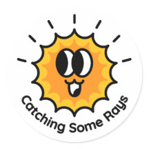 いくつかのレイのサンステッカーをキャッチ