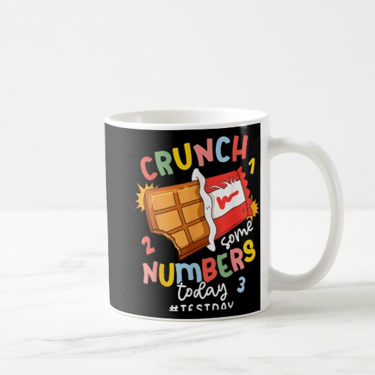 いくつかのロック今日の数先生テスト日 コーヒーマグカップ (右)