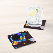 いくつかの円、ワシリー・カンディンスキー スクエアペーパーコースター (インサイチュ)