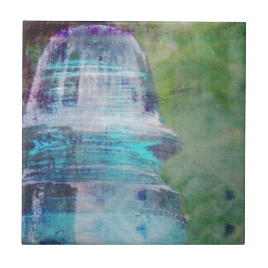 いくつかの庭の思い出、ヴィンテージガラス絶縁体 タイル (正面)