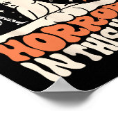 いくつかの恐怖の幽霊カボチャのハロウィーンの女性 ポスター (角)