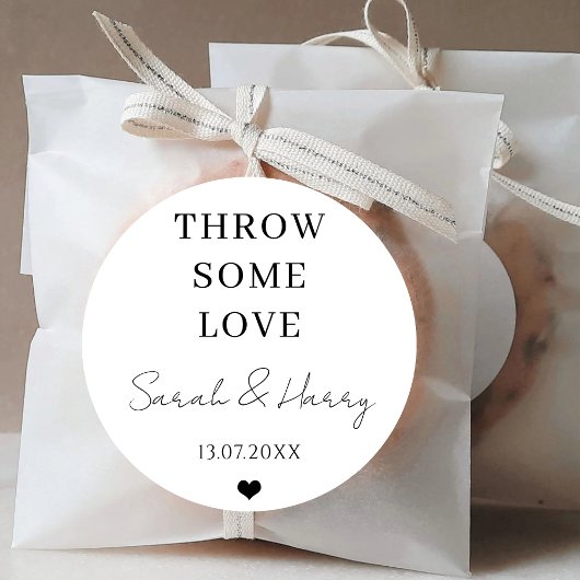 いくつかの愛カスタムウェディングパーティーDIY紙吹雪 ラウンドシール