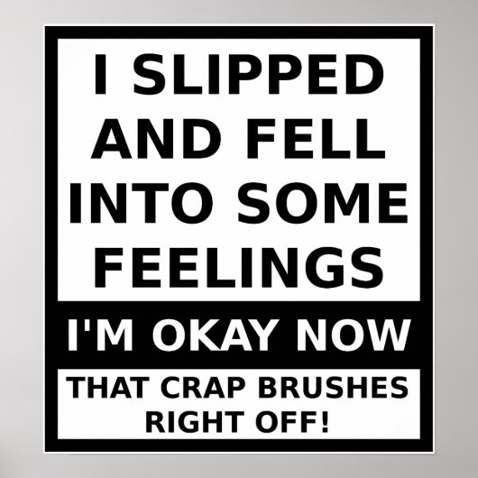 いくつかの感覚のポスターに落おもしろいちた ポスター (正面)