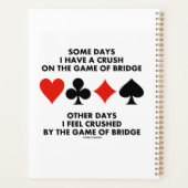 いくつかの日私はブリッジのゲームにクラッシュを持っている プランナー手帳 (裏面)