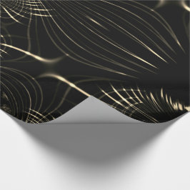 いくつかの明るい尖形ベージュ曲線 ラッピングペーパー