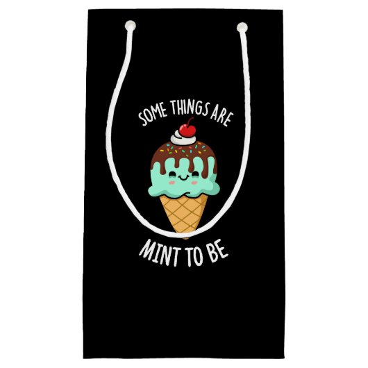 いくつかの物事は、ペパーミントプンダークBgになるためにミントである スモールペーパーバッグ (正面)