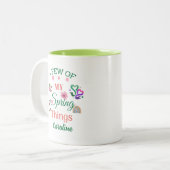 いくつかの私の春物事の季節のコーヒーマグ ツートーンマグカップ (正面左)