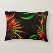 いくつかの葉草の花びら、花の色 アクセントクッション (裏面)