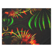 いくつかの葉草の花びら、花の色 テーブルクロス (正面(横))