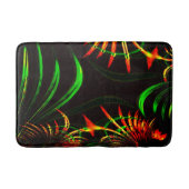 いくつかの葉草の花びら、花の色 バスマット (正面)