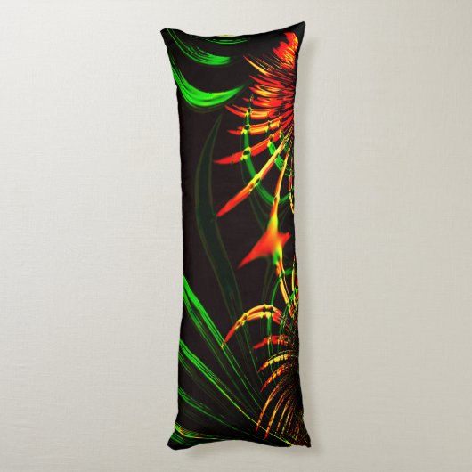 いくつかの葉草の花びら、花の色 ボディピロー (裏面 (縦))