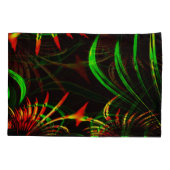 いくつかの葉草の花びら、花の色 枕カバー (裏面-左)