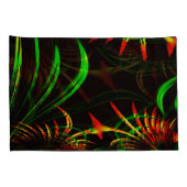 いくつかの葉草の花びら、花の色 枕カバー (裏面-右)