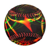 いくつかの葉草の花びら、花の色 野球ボール (正面)