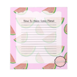 いくつかの計画を作成する時間、カスタマイズ可能なスイカ ノートパッド