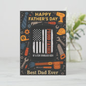 いくつかの誇りを持った子供の父親の日のギフトカードのパパ 招待状 (スタンド正面)