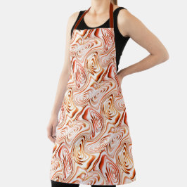 いくつかの赤い花または蝶を形成する繰り返し エプロン