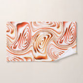 いくつかの赤い花または蝶を形成する繰り返し バスタオルセット (ハンドタオル)