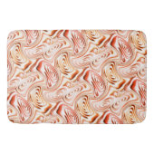 いくつかの赤い花または蝶を形成する繰り返し バスマット (正面)