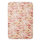 いくつかの赤い花または蝶を形成する繰り返し バスマット (正面縦)