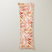 いくつかの赤い花または蝶を形成する繰り返し ボディピロー (正面縦)