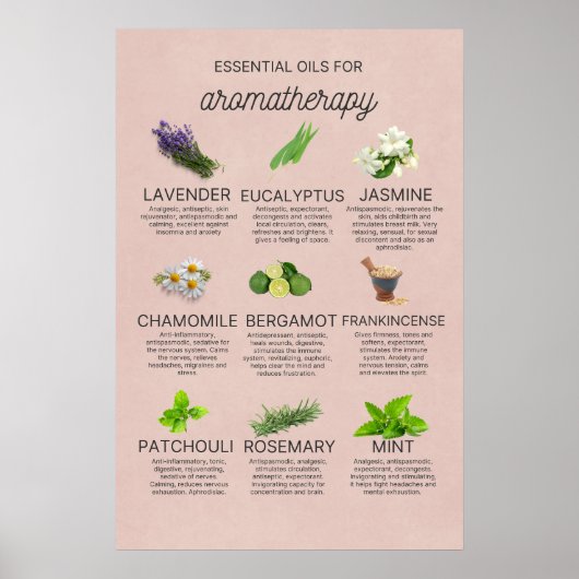 いくつかの重要な油とその特性 ポスター (正面)