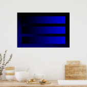 いくつかの青いグラデーション ポスター (キッチン)