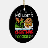 いくつかの非常にクッキーのティーチの頭が切れる専門家 セラミックオーナメント (右)