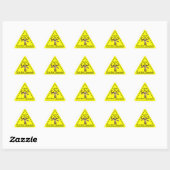 いくつかのGnu物_Let's go in a Gnu direction sticker 三角形シール (シート)