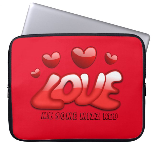 いくつか私愛して下さい ラップトップスリーブ (正面)