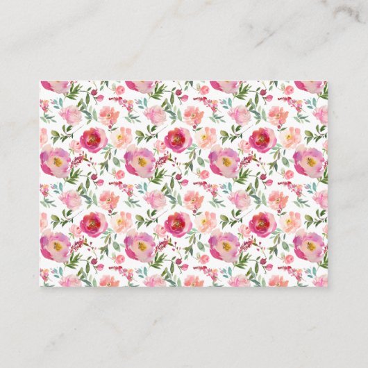 いくつのキスピンクブライダルシャワーゲーム エンクロージャーカード (裏面)