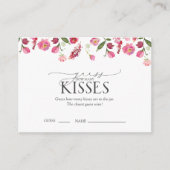 いくつのキスピンクブライダルシャワーゲーム エンクロージャーカード (正面)