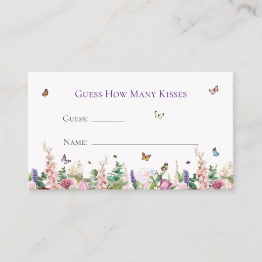 いくつのキスフローラバタフライゲーム エンクロージャーカード (正面)