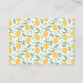 いくつのキスレモンブライダルシャワーゲーム 名刺 (裏面)