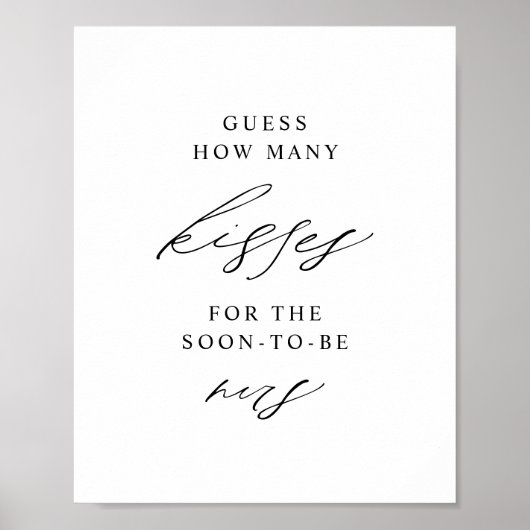 いくつエレガントのキスブライダルシャワー ポスター (正面)