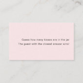 いくつモダンのキスブライダルシャワー エンクロージャーカード (裏面)