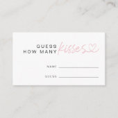 いくつモダンのキスブライダルシャワー エンクロージャーカード (正面)