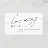 いくつモダンのキスブライダルシャワー エンクロージャーカード (正面)
