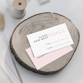 いくつモダンのキスブライダルシャワー エンクロージャーカード