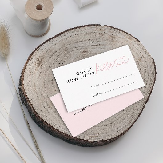 いくつモダンのキスブライダルシャワー エンクロージャーカード