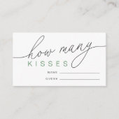 いくつモダンのキスブライダルシャワー エンクロージャーカード (正面)