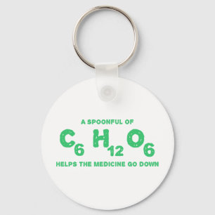 いくらかのC6H12O6はダウン状態になるために薬を救済します キーホルダー