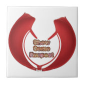 いくらか敬意を示せ アートプリント タイル (正面)